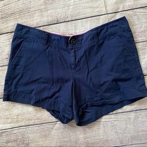 Lilly Pulitzer Size 10 Navy Chino Shorts VGUC